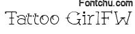 tattoogirl font