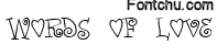 wordsoflove font
