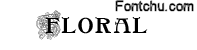 floral font
