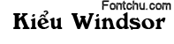 windsor font