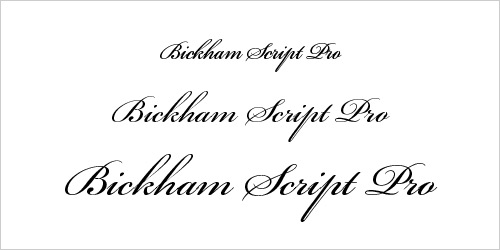 Bickham script pro