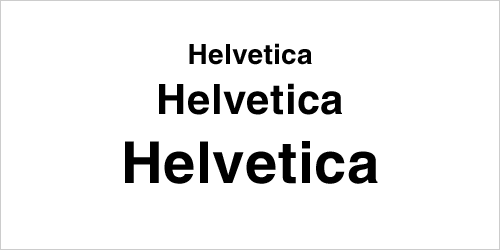 Helvetica font